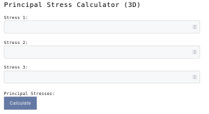 Principal Stress Calculator in 3D