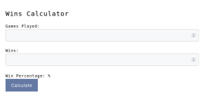 Wins Calculator