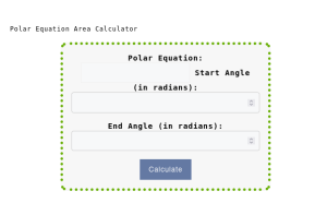 Polar Equation Area Calculator