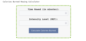 Calories Burned Rowing Calculator