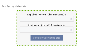 Gas Spring Calculator