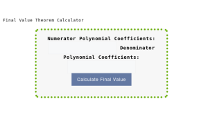 Final Value Theorem Calculator